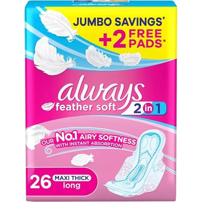 Always Feather Soft 2IN1 Long 26Pcs