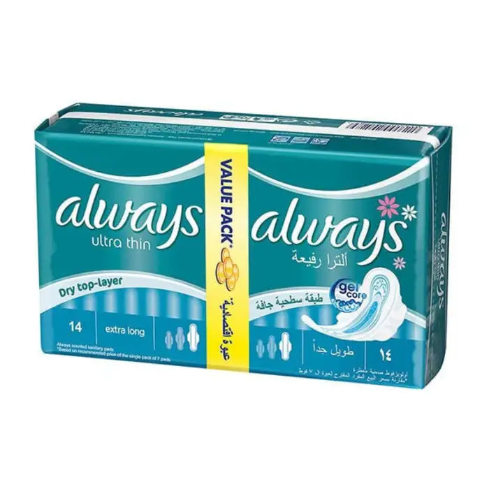 Always Ultra Thin Extra Long 14Pcs