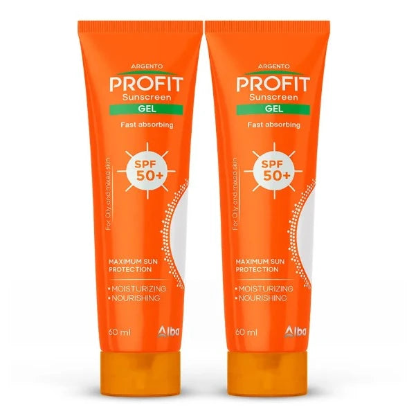Argento Profit Sunscreen Gel SPF50+ 60ml 1+1 Off