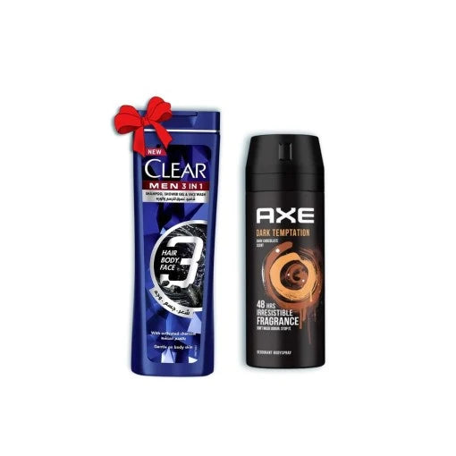 Axe Body Spray 150ML Dark Tempetation+clear Off