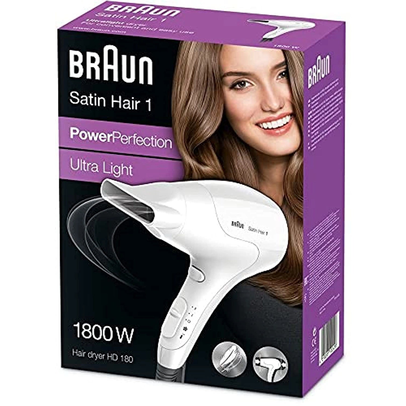Braun Hair Dryer Hd180 1800W