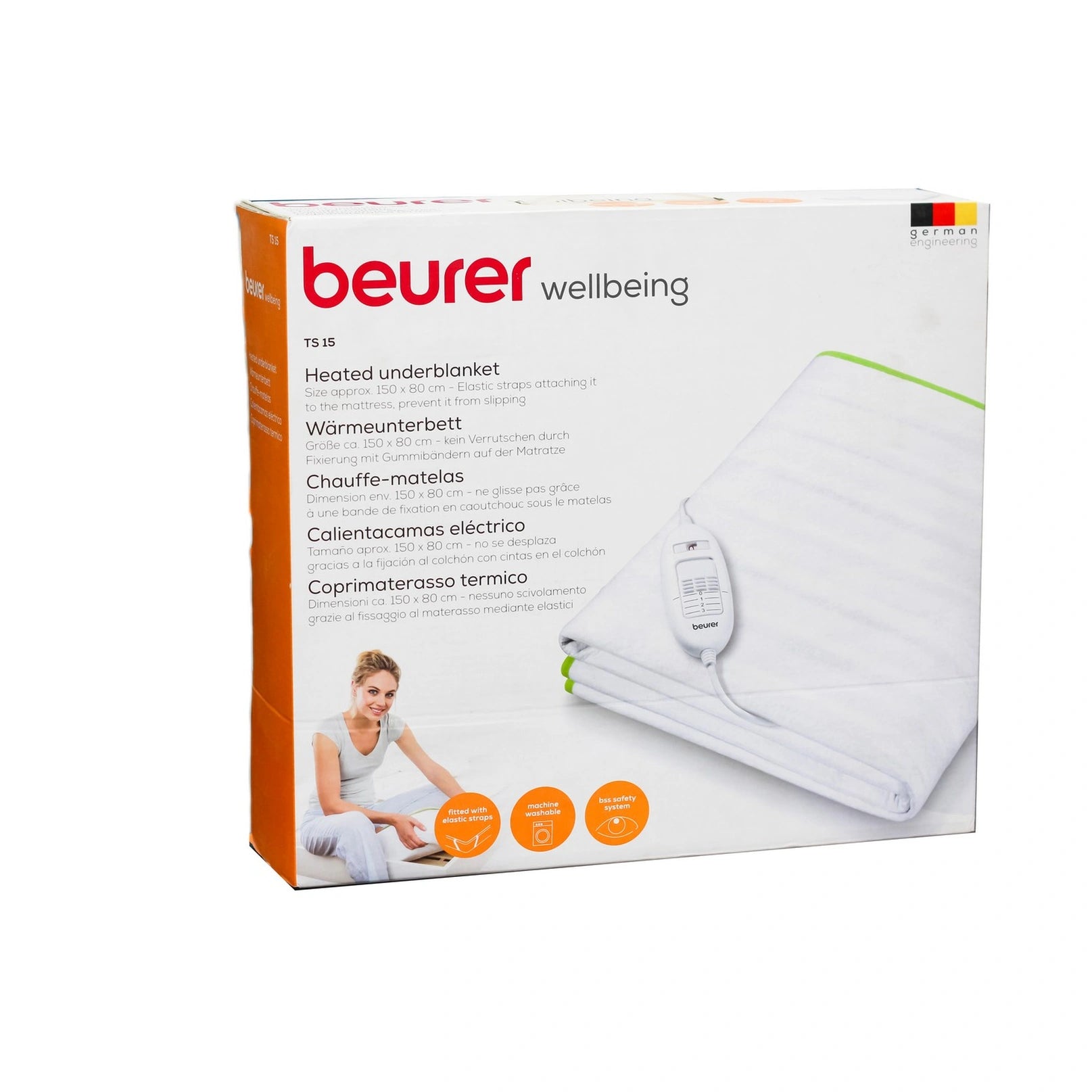 BEURER TS15 Electric Heated Mattress Pad