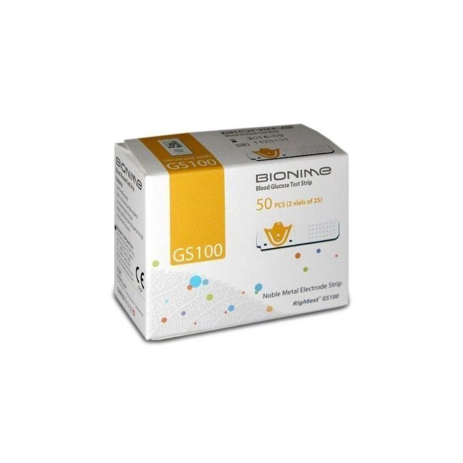 Bionime GS100 Test Strips 50pcs | Blood Glucose Strips