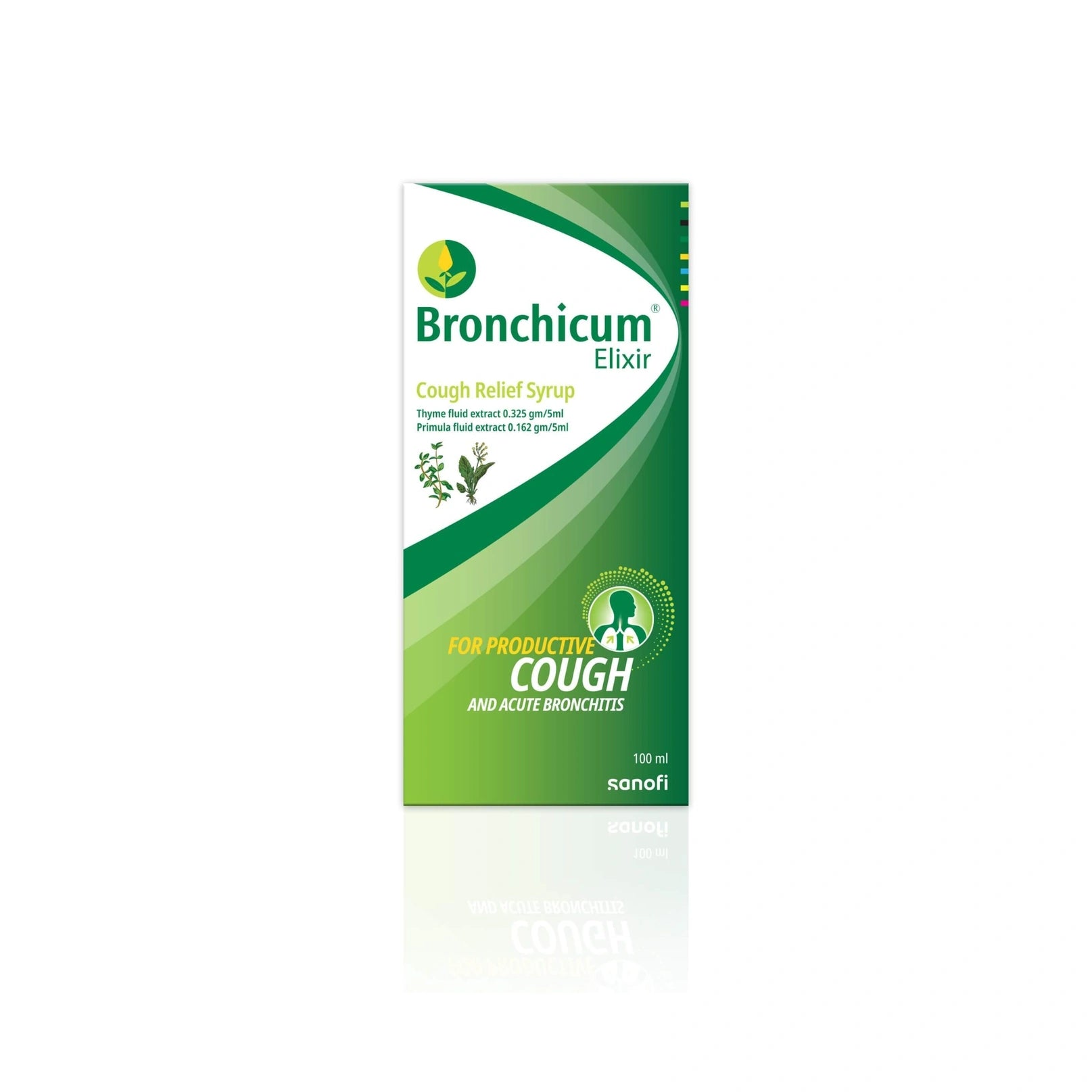 Bronchicum Elixir packaging on a white background