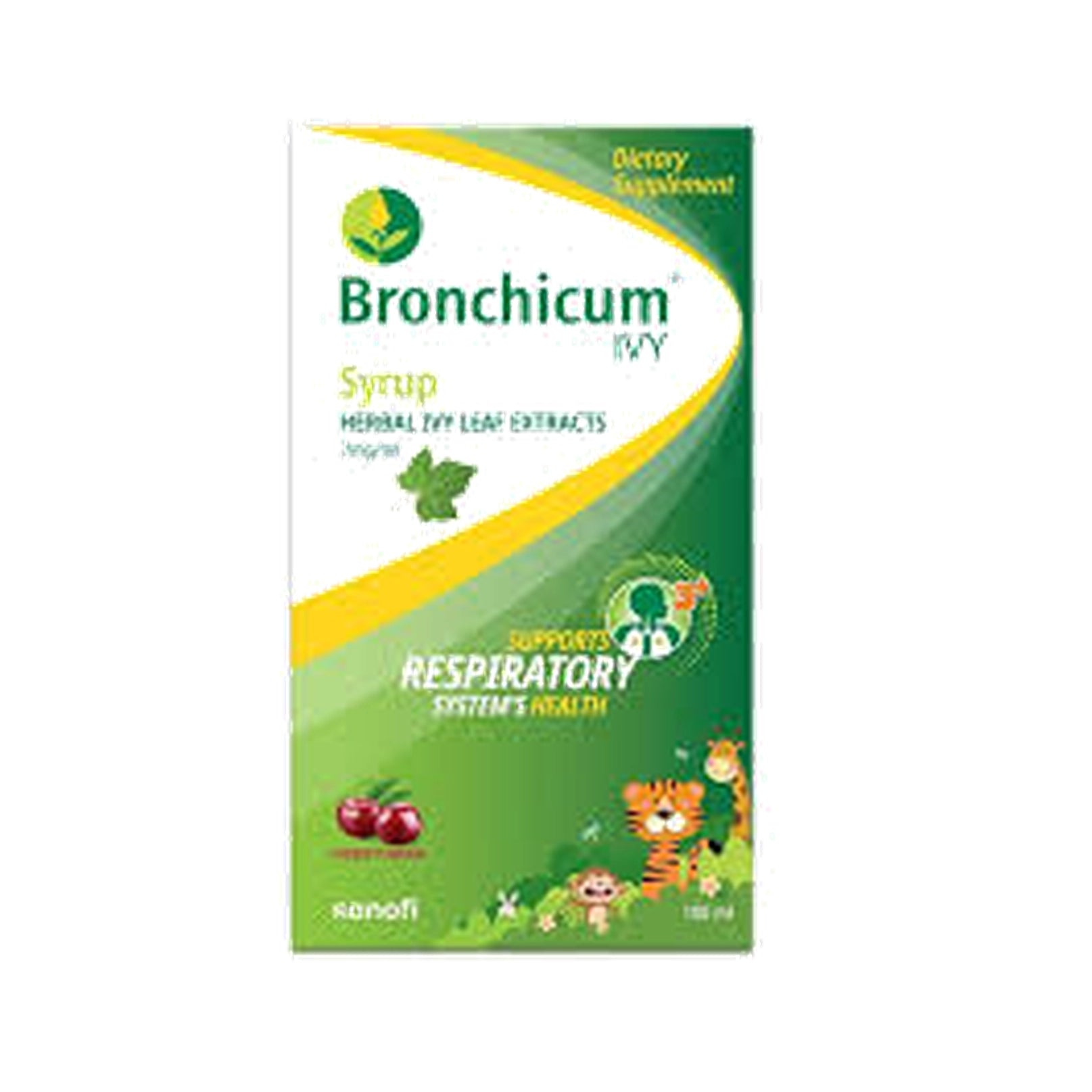 Bronchicum syrup packaging on a white background