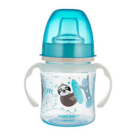 CANPOL CUP WITH HAND 120ML  BLUE