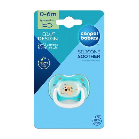 CANPOL SILICONE SOOTHER (0-6M)  BUNNY