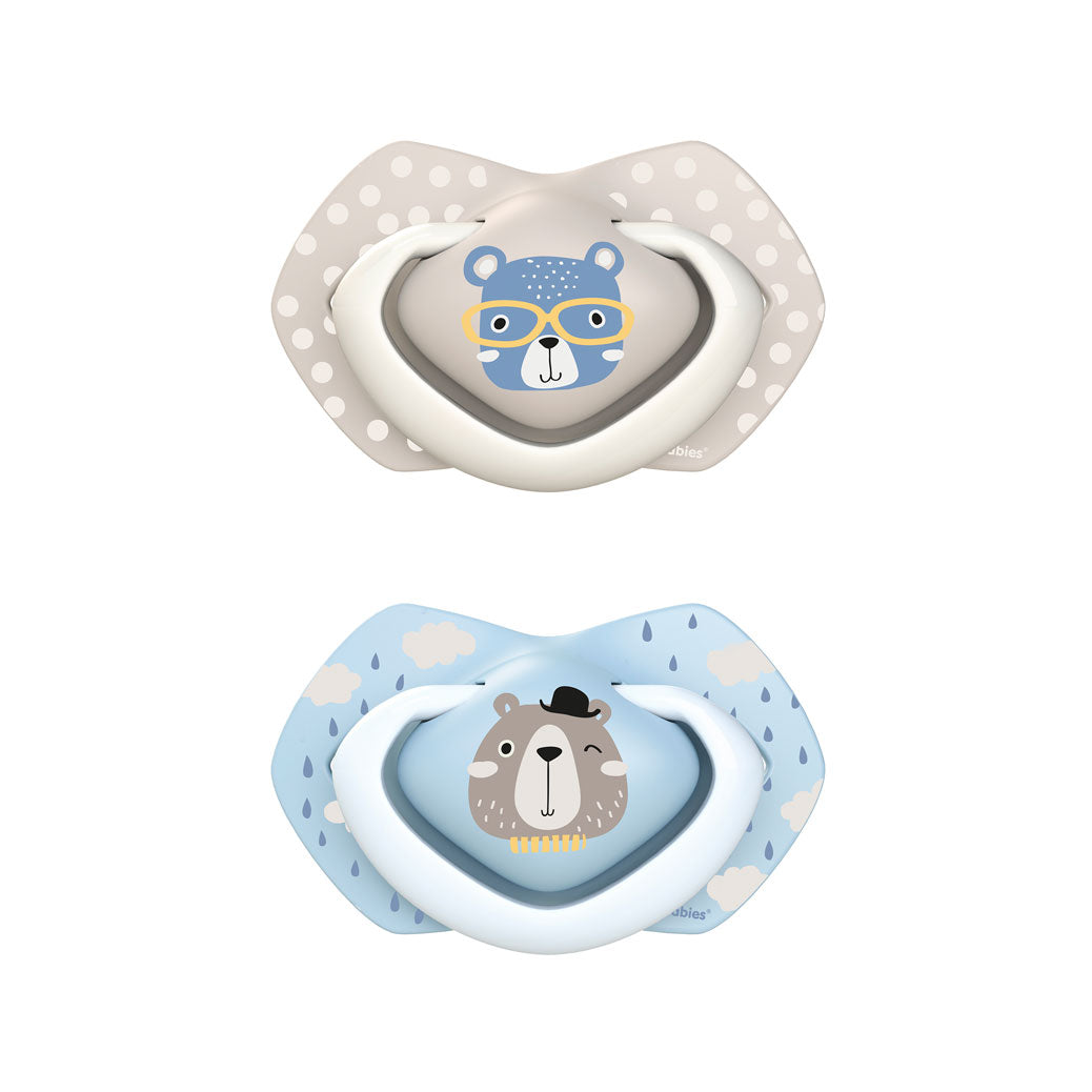 CANPOL SILICONE SOOTHER (0-6M)  BLUE