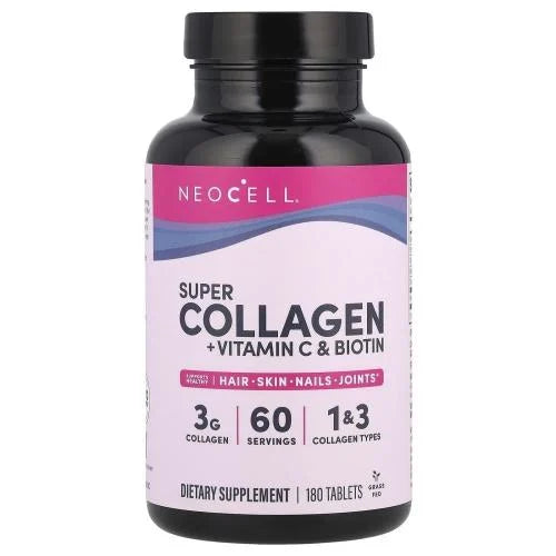 NeoCell Collagen + Biotin 180 Tablets | Beauty Support Supplement