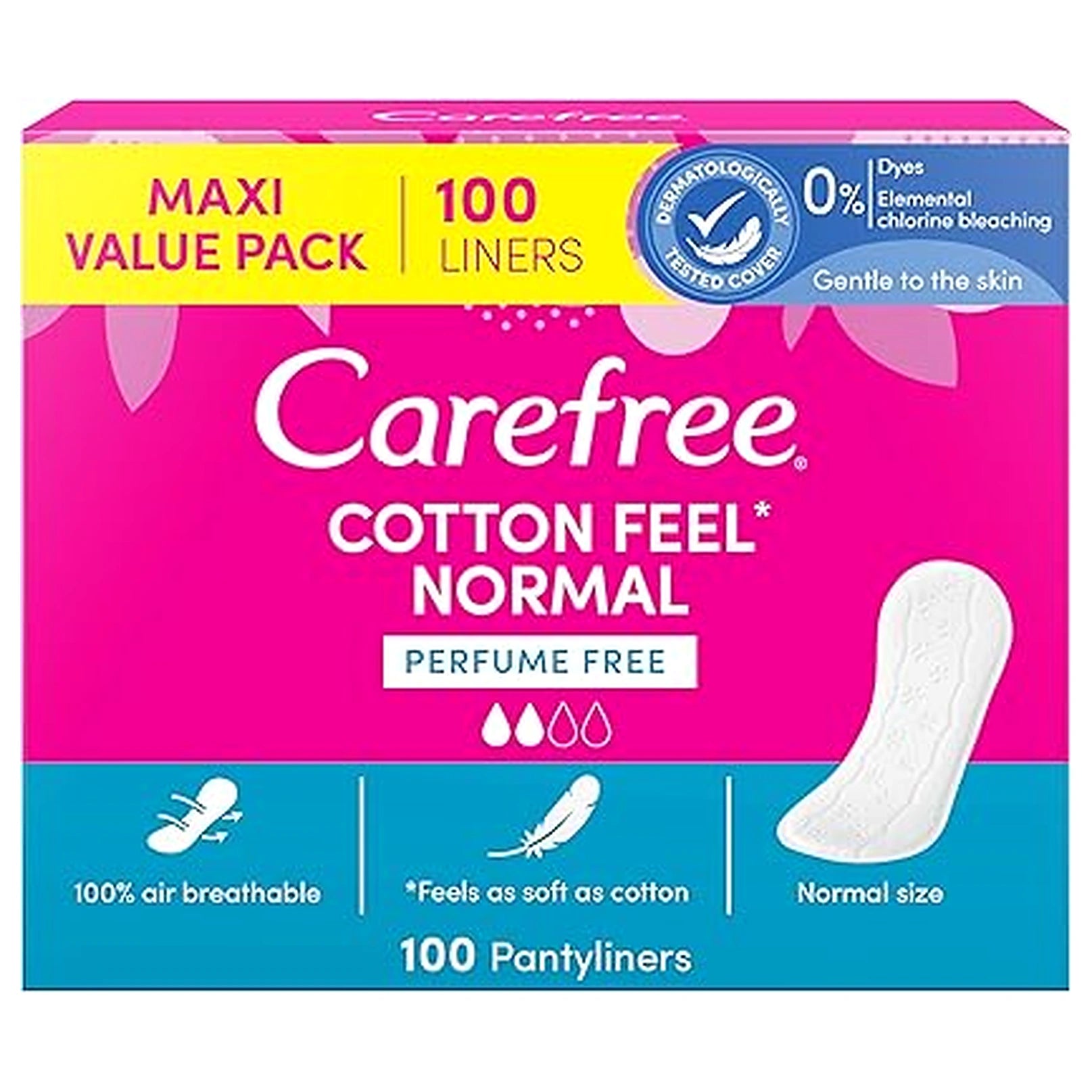 Care Free Cotton Normal Unscented 100Pcs