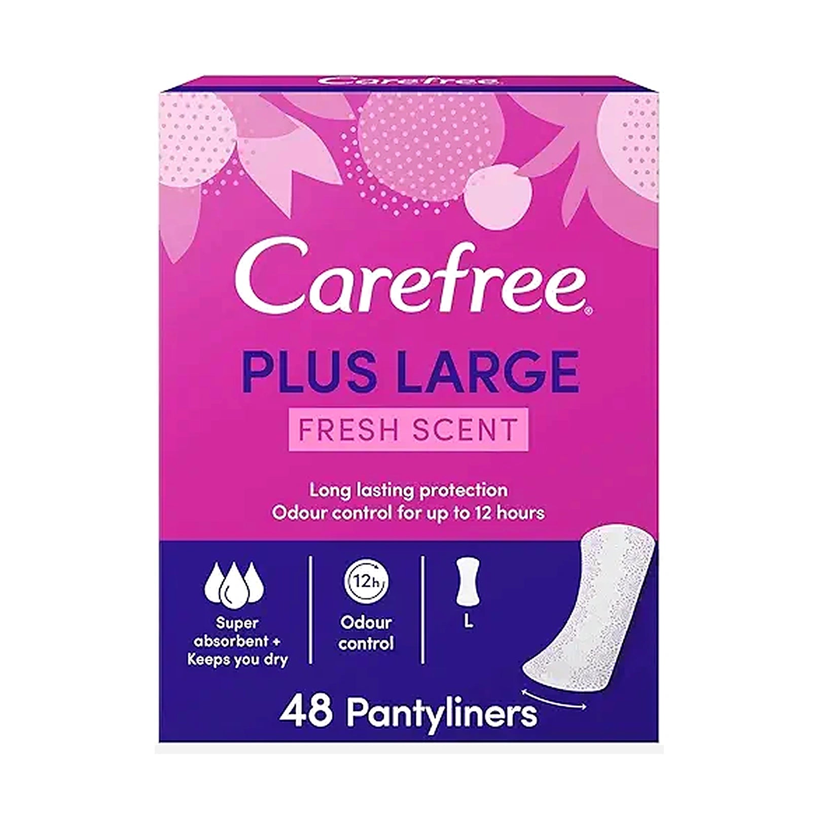 Care Free Plus Large Fresh Scent 48Pcs