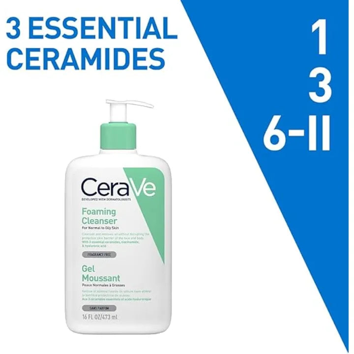 Cerave Foaming Gel Cleanser (for Oily Skin) 473ml