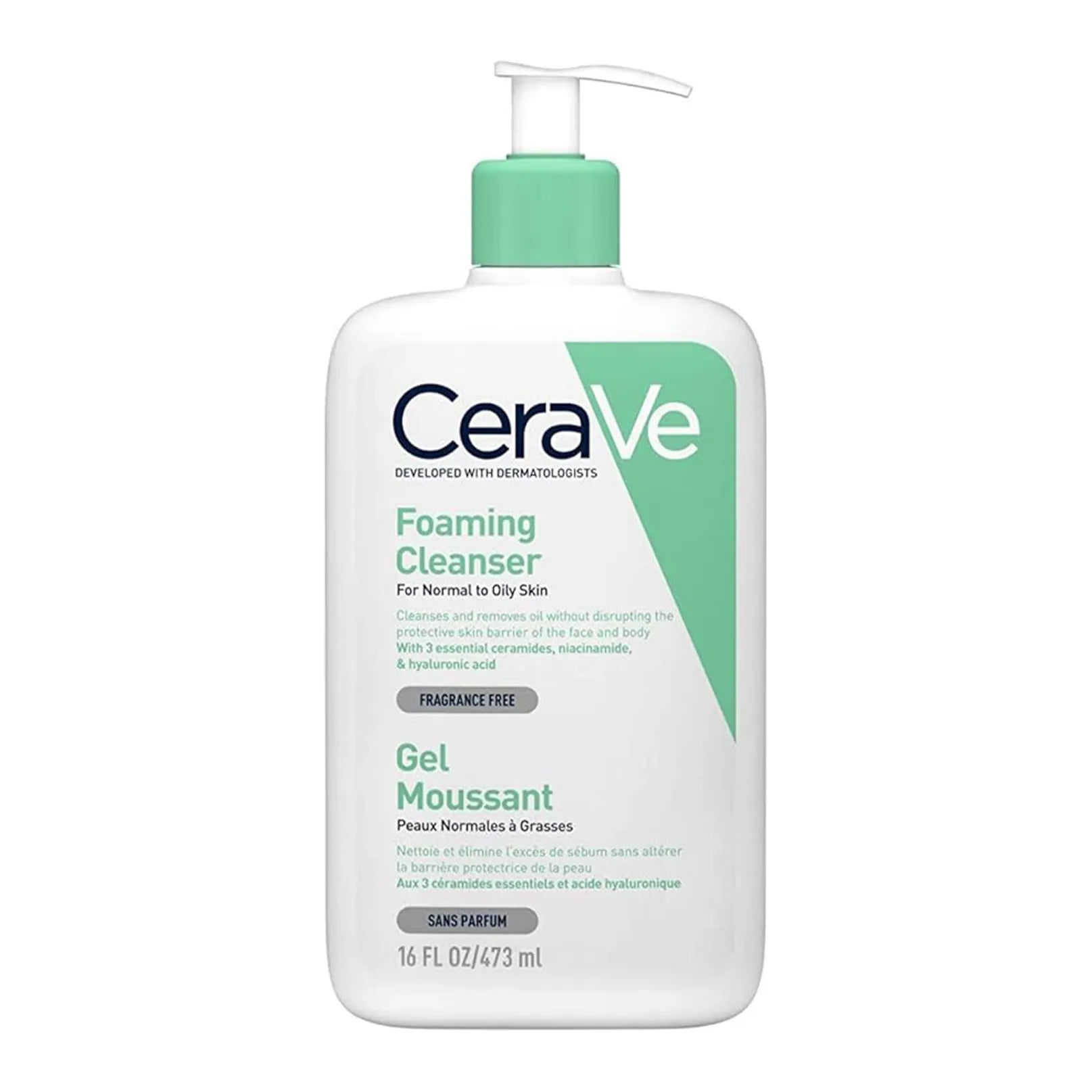 Cerave Foaming Gel Cleanser (for Oily Skin) 473ml