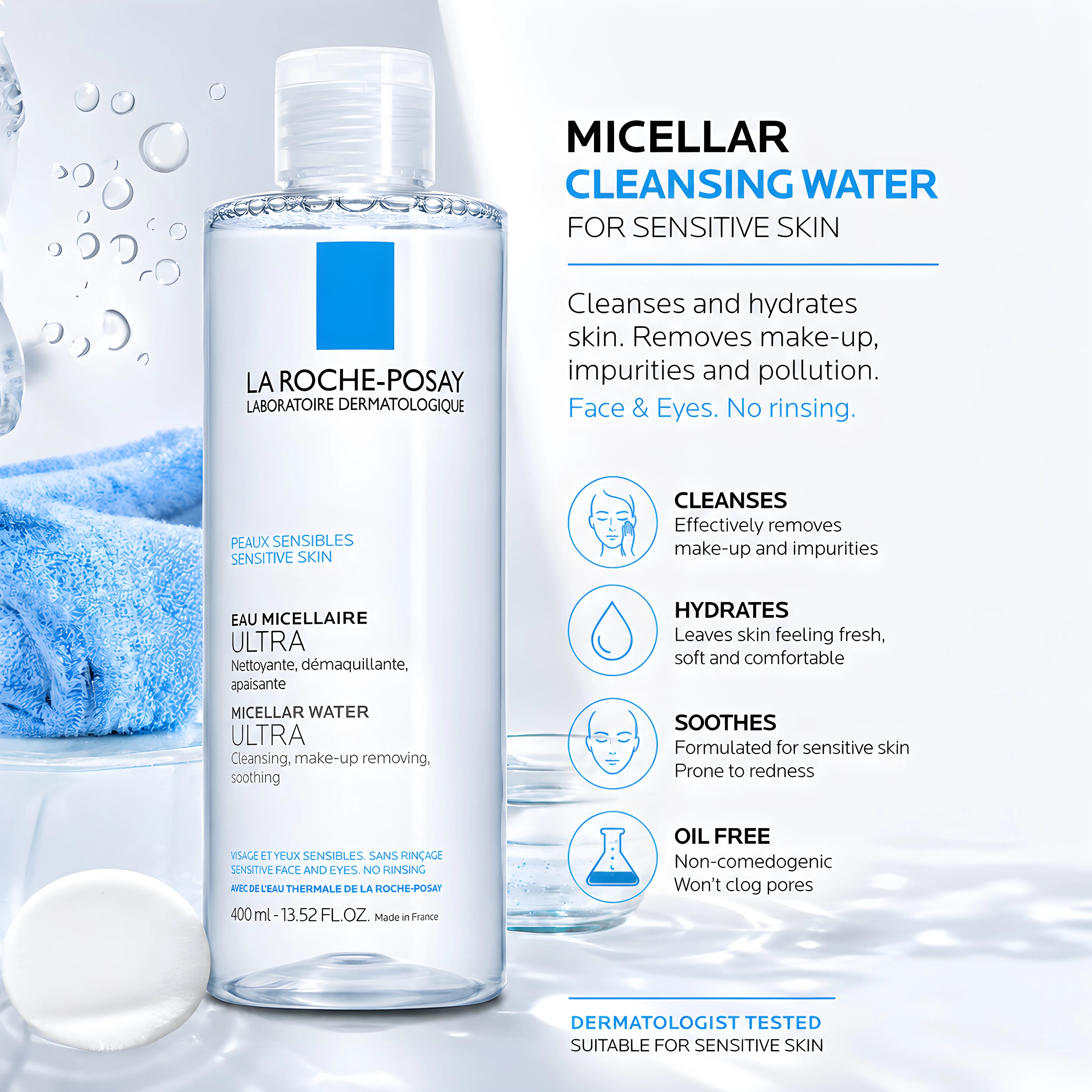 La Roche Effaclar Micellar Water 200ml