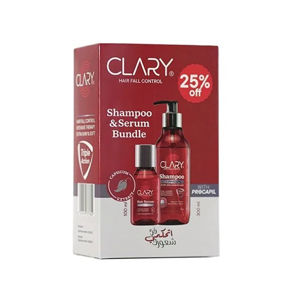 Clary Hair Fall Control Shampoo+serum Off
