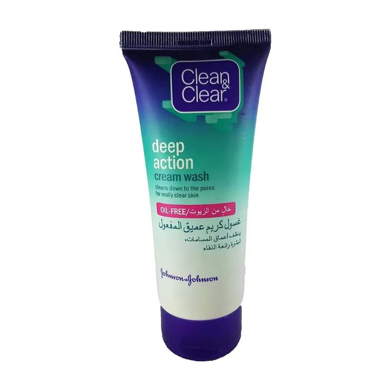 Clean &amp; Clear Deep Action Cream Wash 100ml
