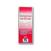 Congestal Cold and Cough syrup packaging on a white background
