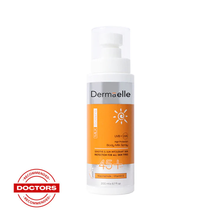 DERMAELLE SOLAIRE SPF45+ BODY MILK SPRAY 200ML