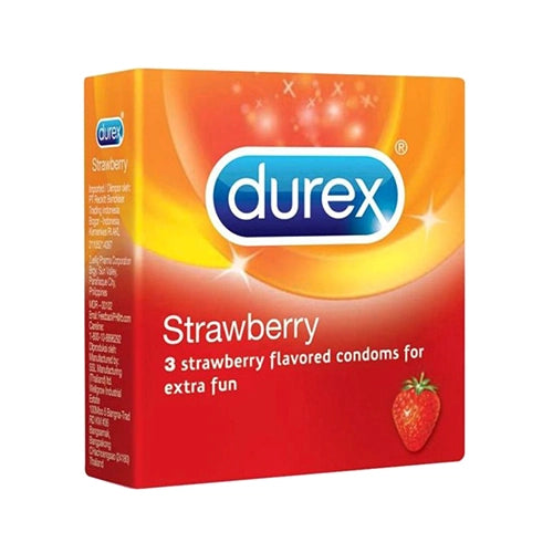 Durex 3 Condoms Strawberry