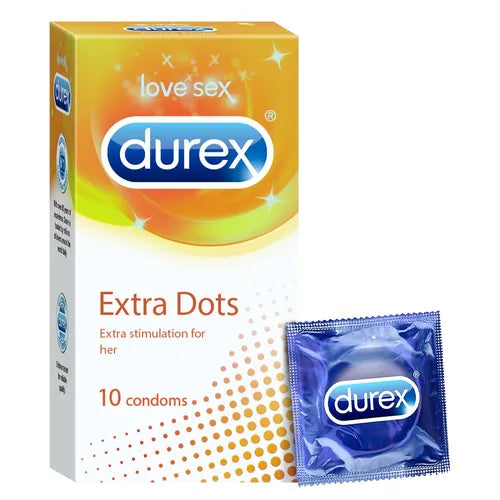 Durex Extra Dots Condoms 10PCS Imp
