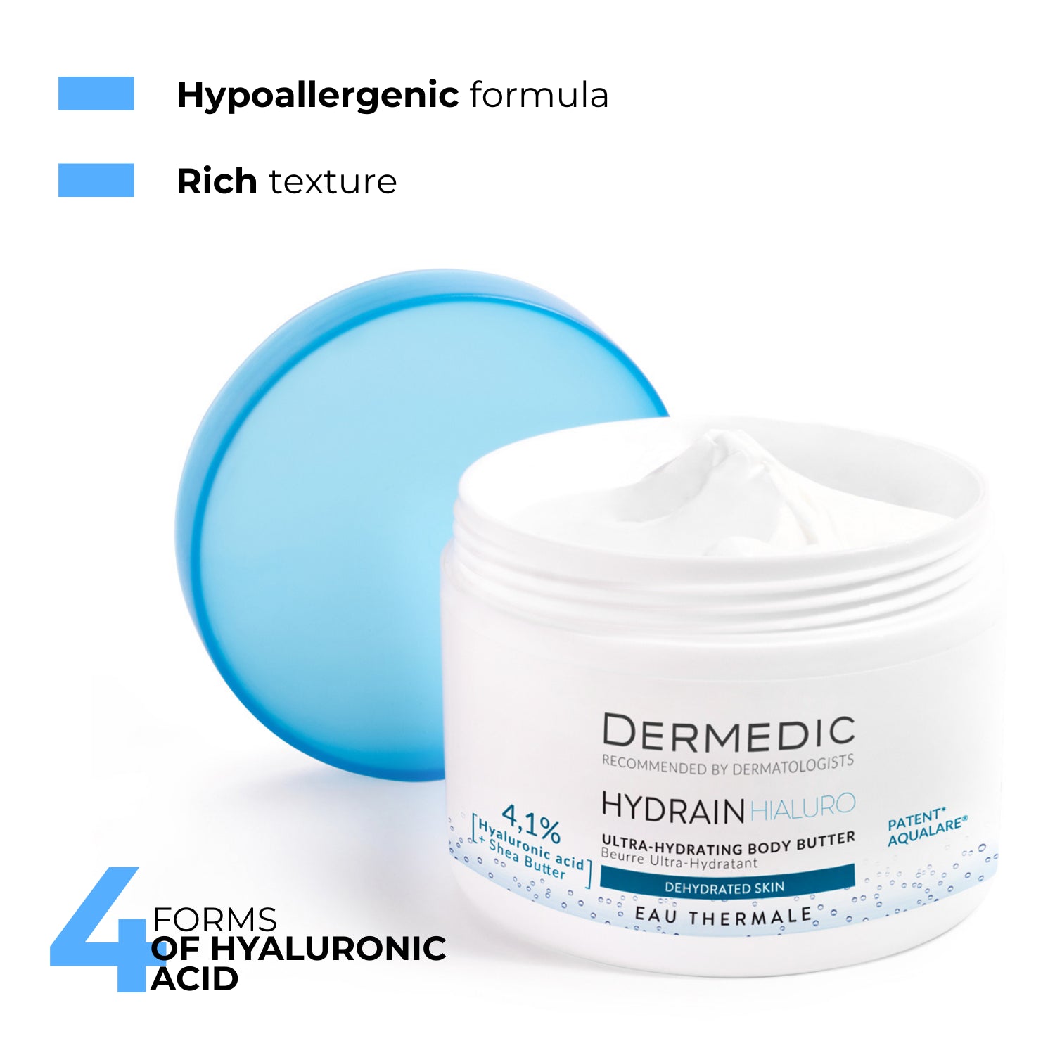 DERMEDIC HYDRAIN 3 Hialuro Ultra-hydrating body butter 225 ml
