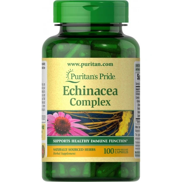 Puritans Pride Echinacea 400 mg 100 Capsules | Herbal Supplement