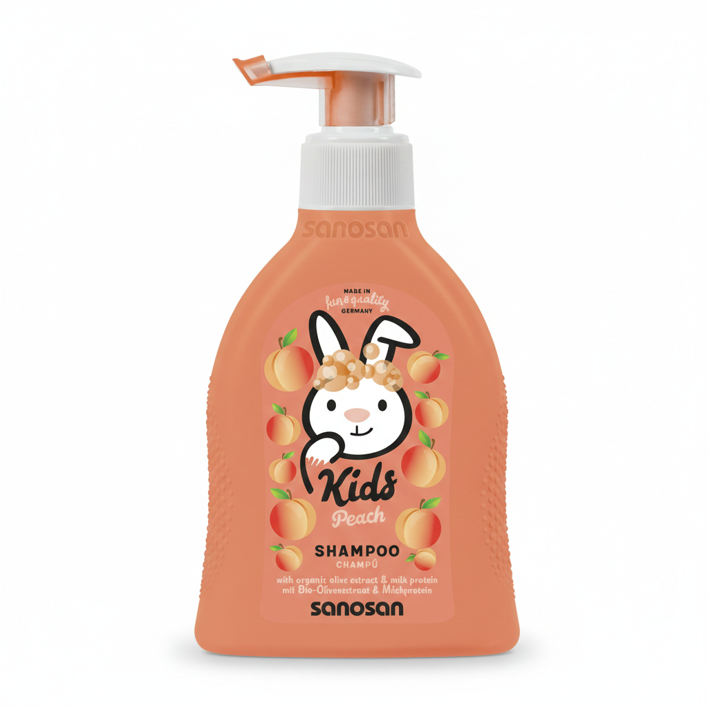 SANOSAN BATH&SHAMPOO PEACH 200ML