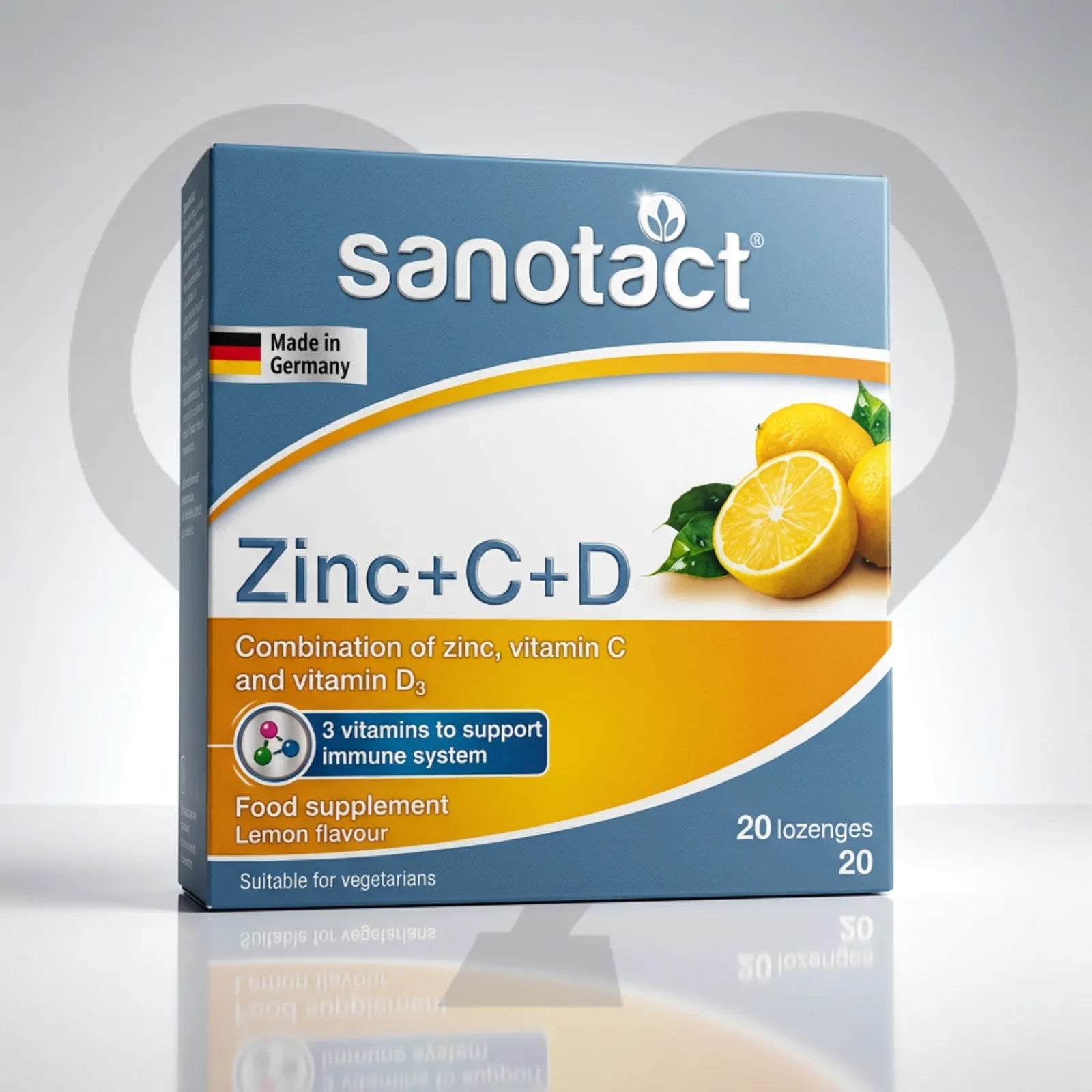 SANOTACT ZINC+C+D 20 LOZENGES