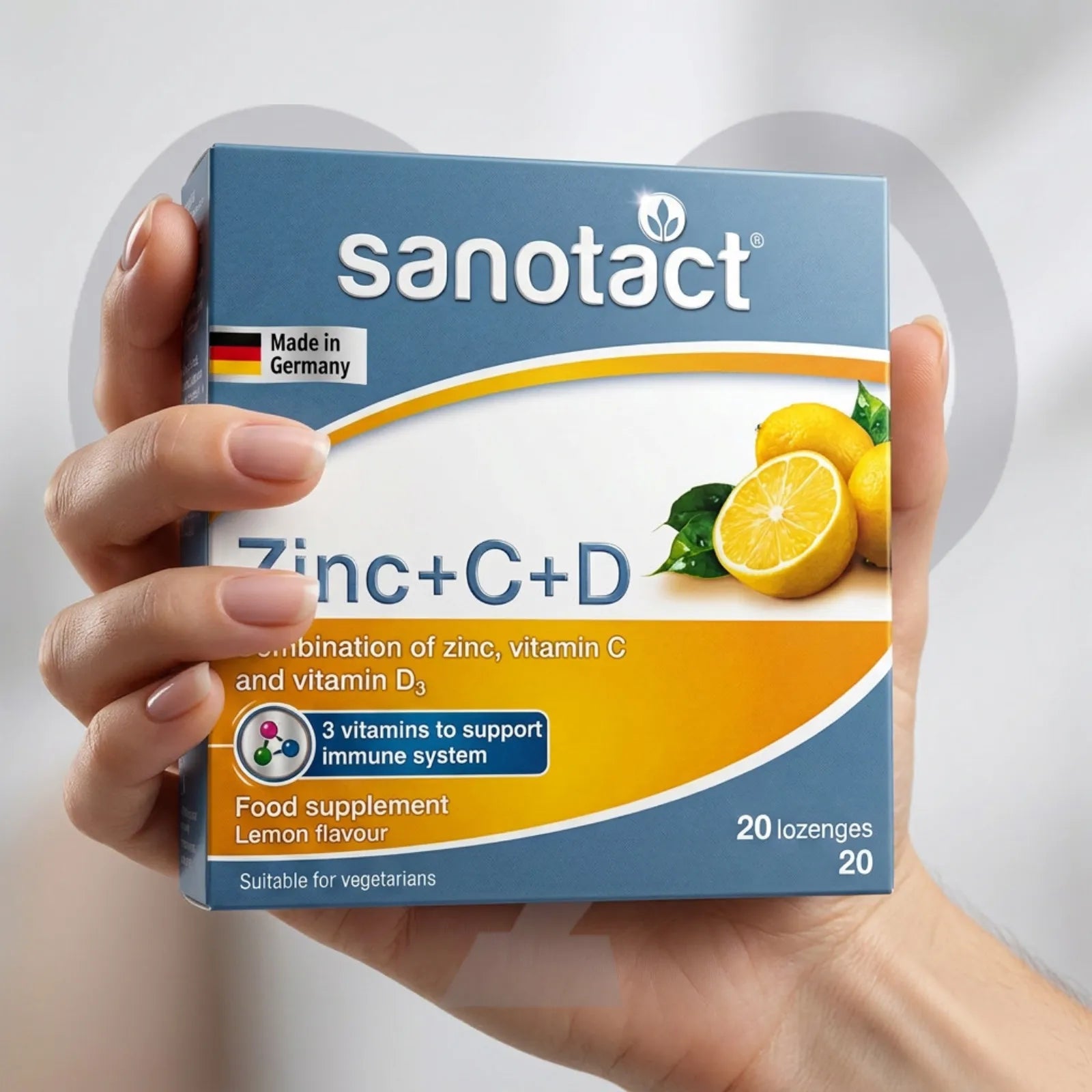 SANOTACT ZINC+C+D 20 LOZENGES
