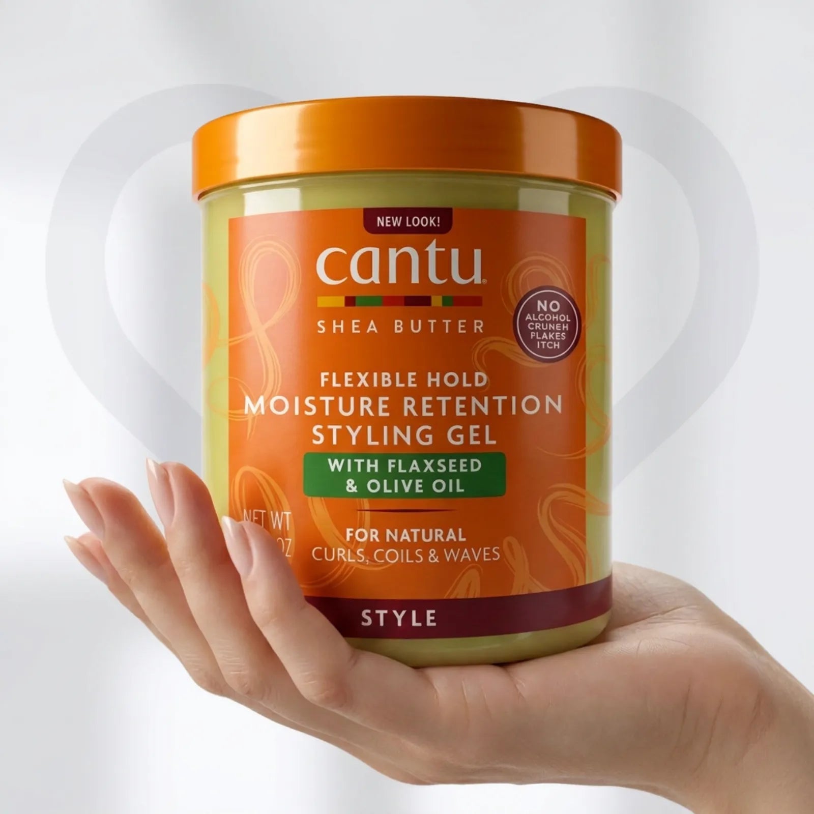 Cantu Shea Butter Flaxseed & Olive Oil Moisture Retention Styling Gel 524g