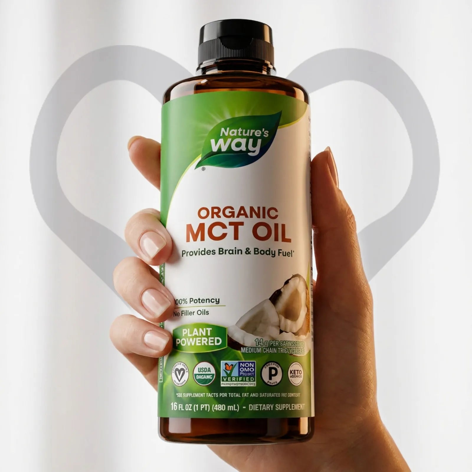 Nature's Way Organic MCT Oil 480 ML