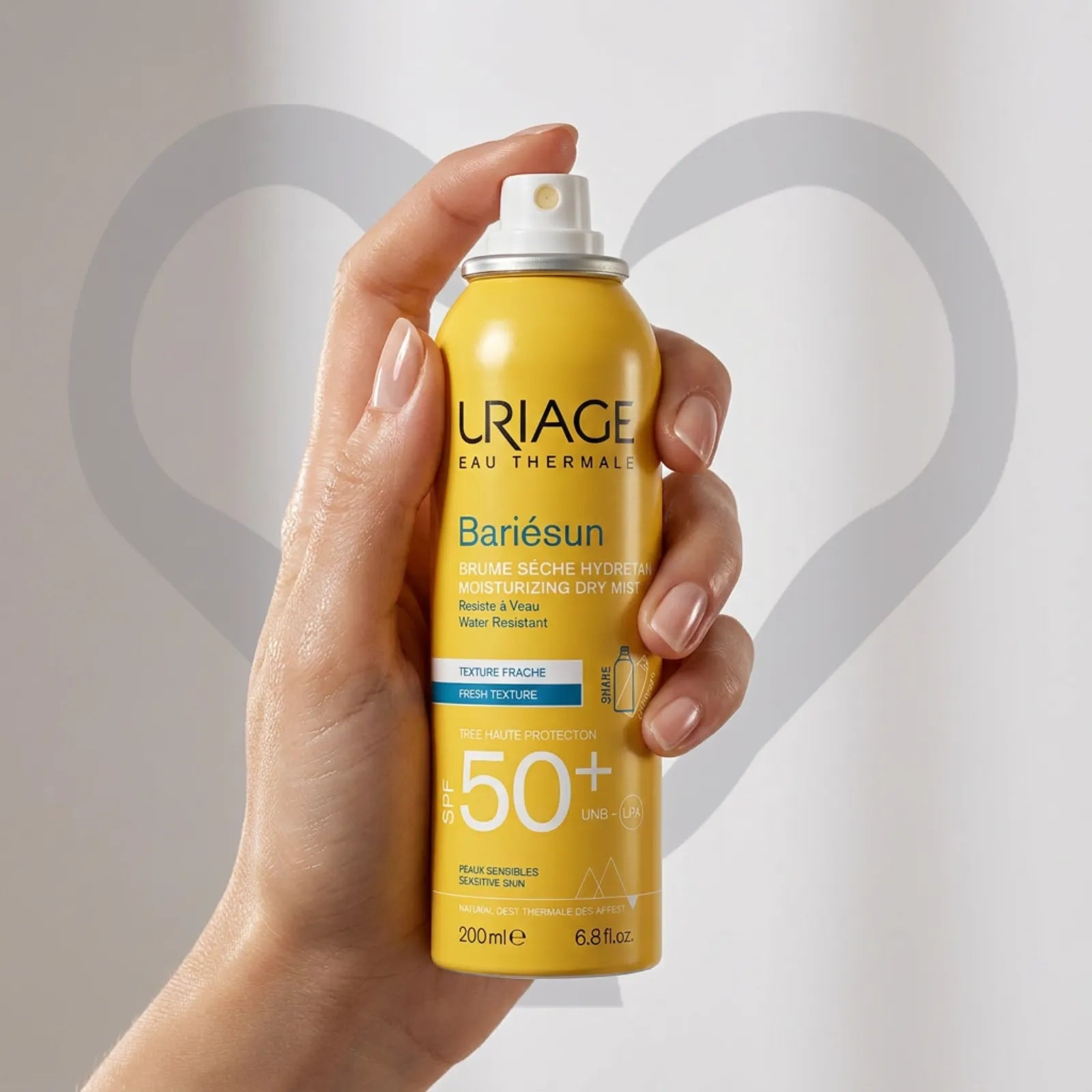 يورياج باريسان بخاخ جاف مرطب للحماية من الشمس SPF50+