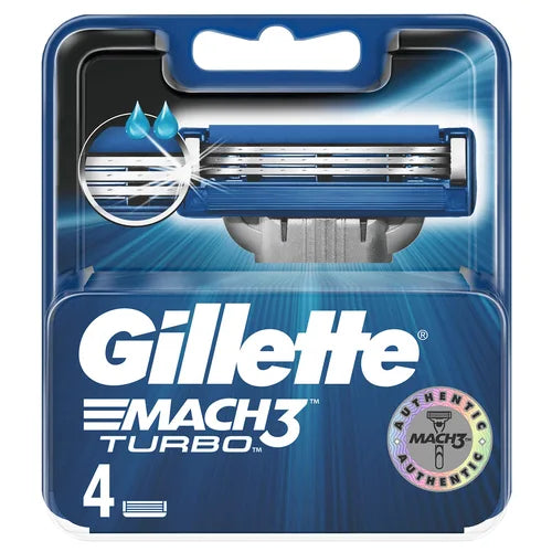 Gillete MACH.3 Turbo 3D (4 Blades)