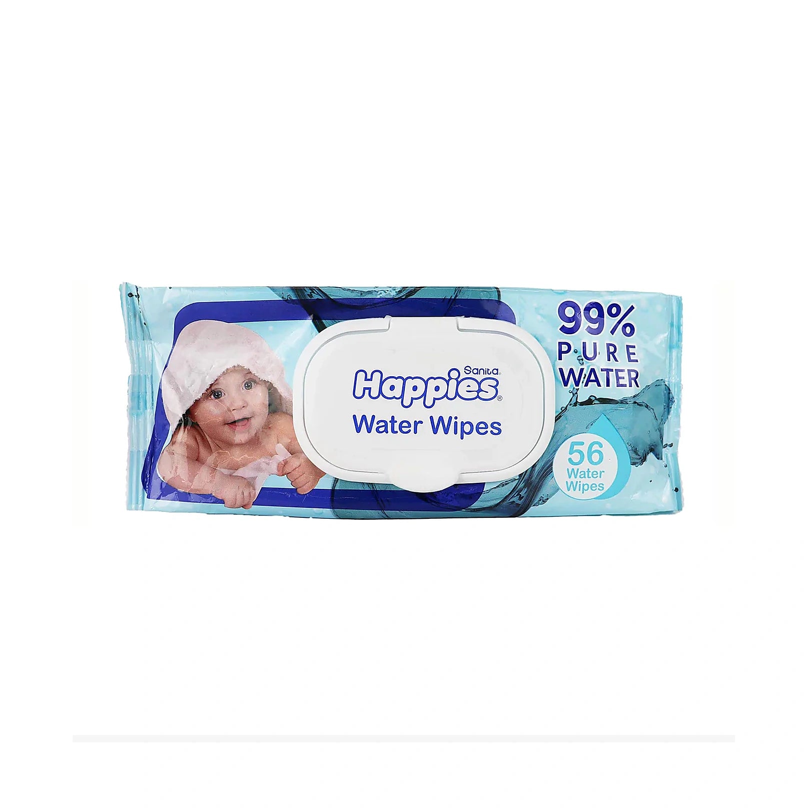 Sanita Happies Baby Water Wipes 56Pcs