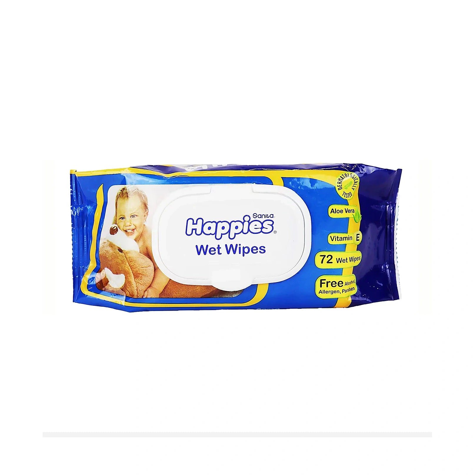 Sanita Happies Baby Wet Wipes 72Pcs