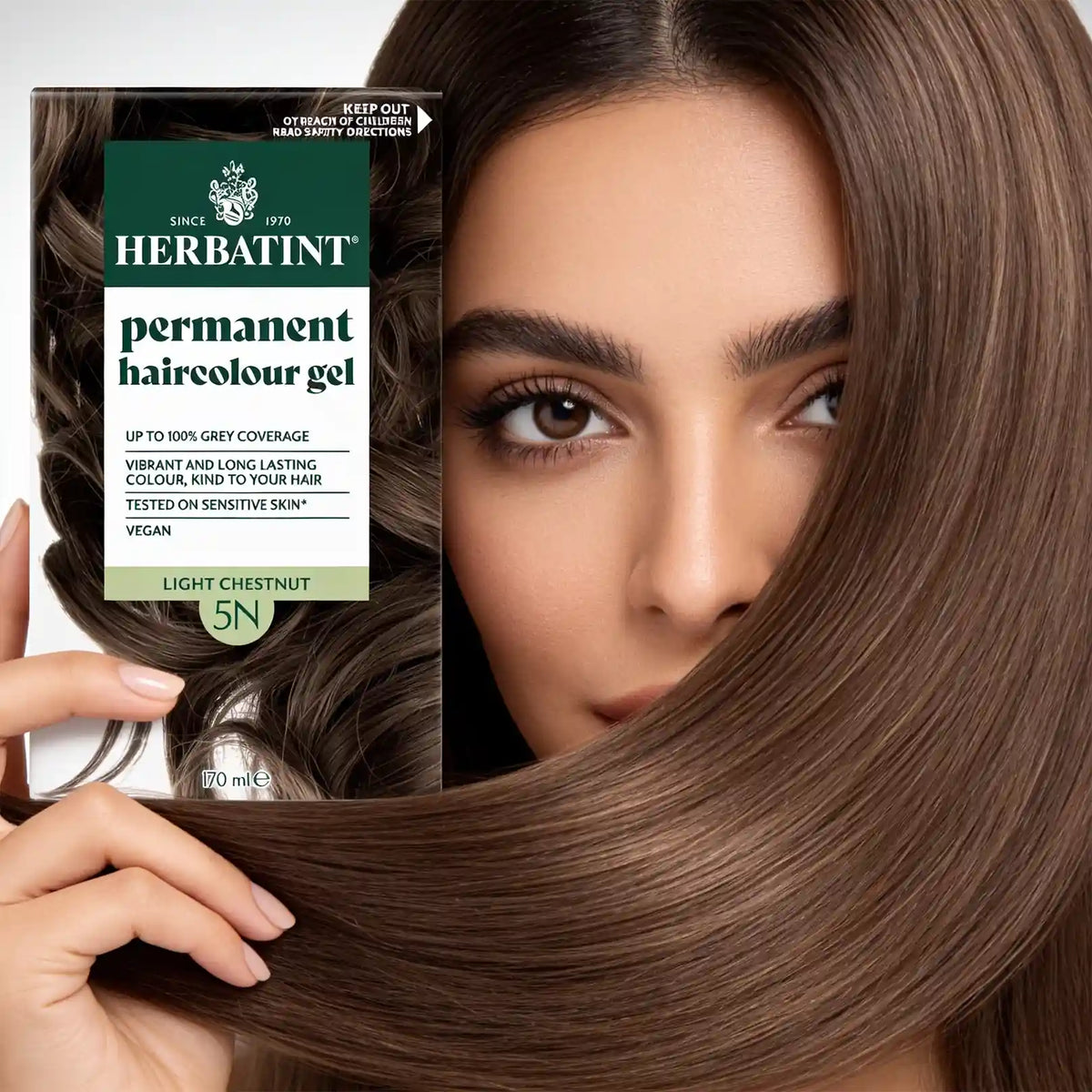Herbatint Permanent Haircolour Gel 5N Light Chestnut