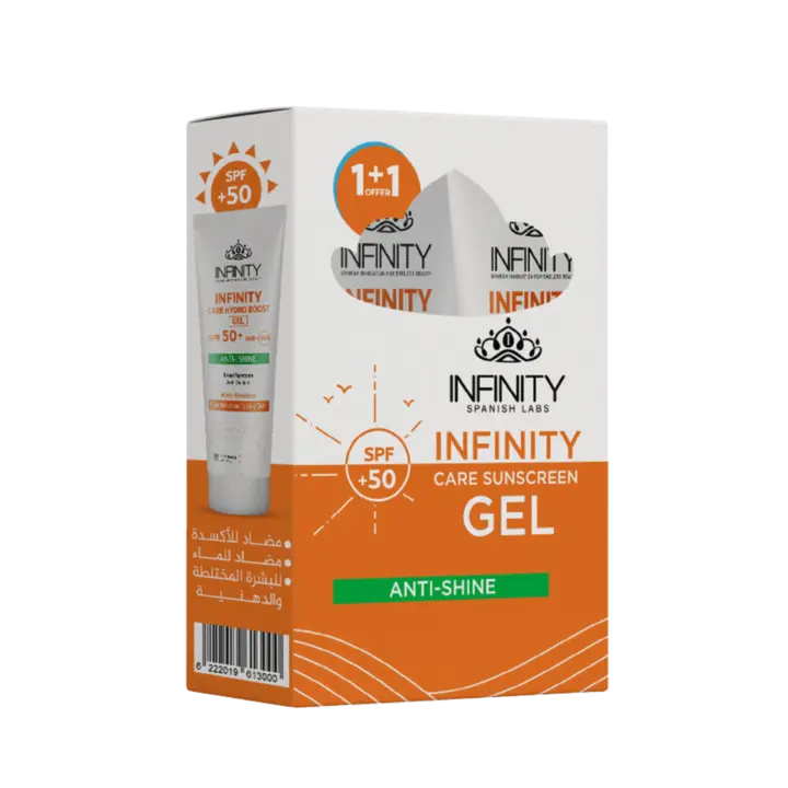 Infinity Sunscreen Gel Antishine SPF50+ 60ml (1+1)