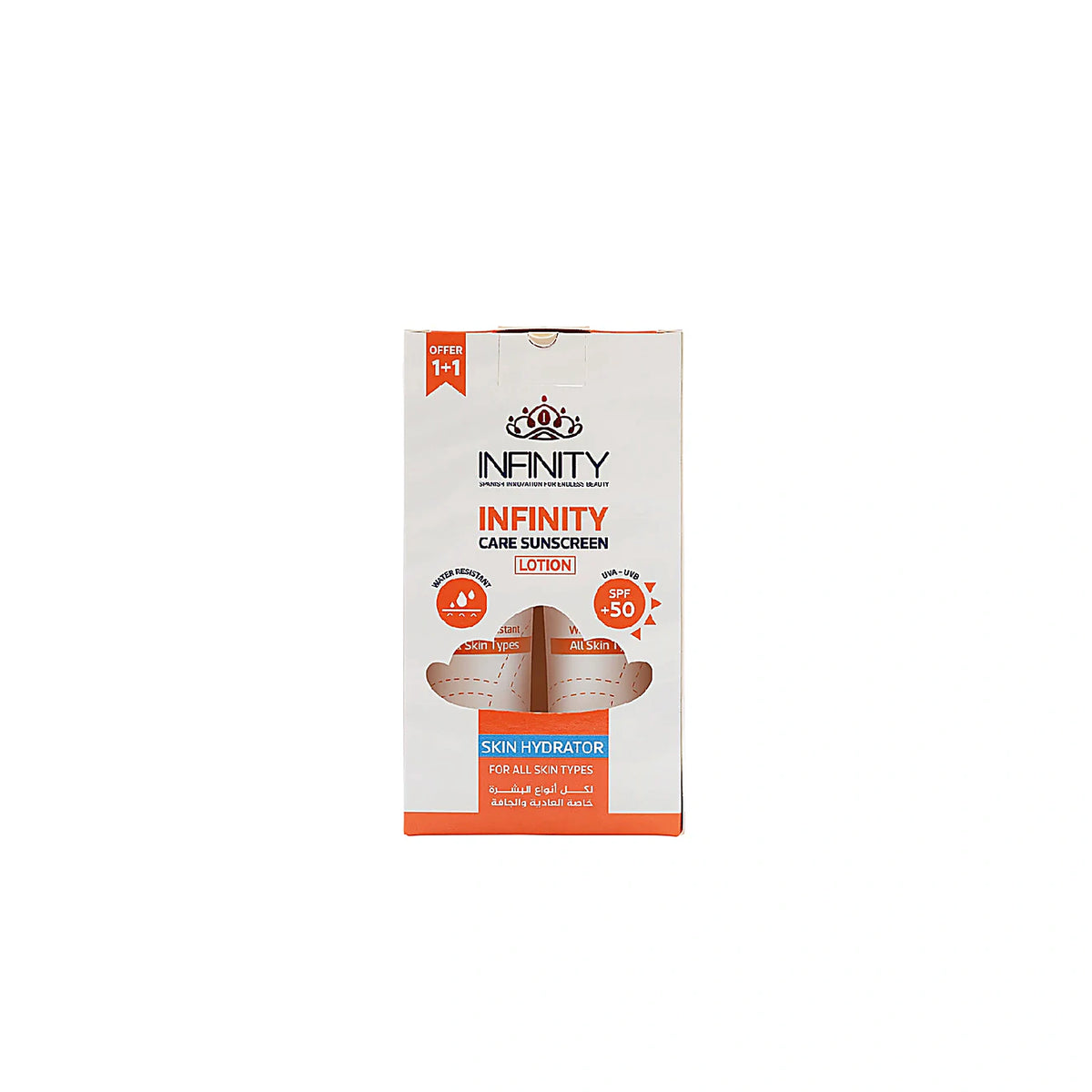 Spf Infinity Infinity Sunscreen Lotion SPF50+ 60ml (1+1) – AlFouad Pharmacies