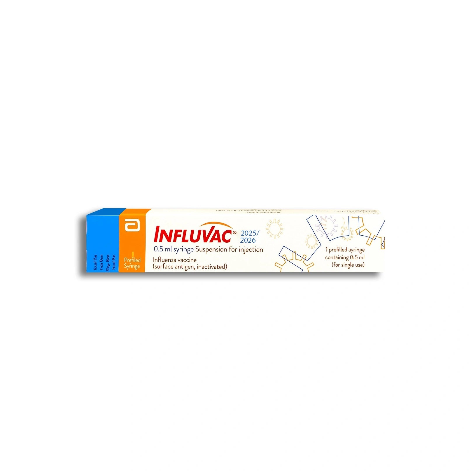 Influvac 0.5 ml pre-filled syringe vaccine single dose