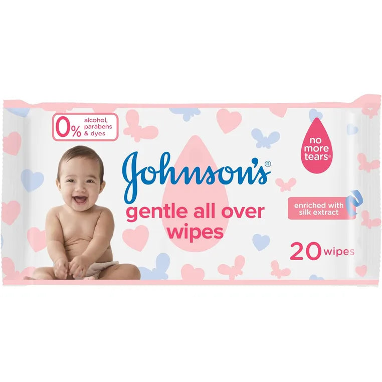 J&J Baby Gentle Cleansing Wipes 20wip