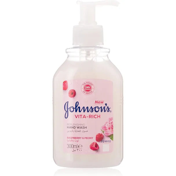 J&amp;J Vita-Rich Hand Wash (Raspberry&amp;Peony) 300ml Off