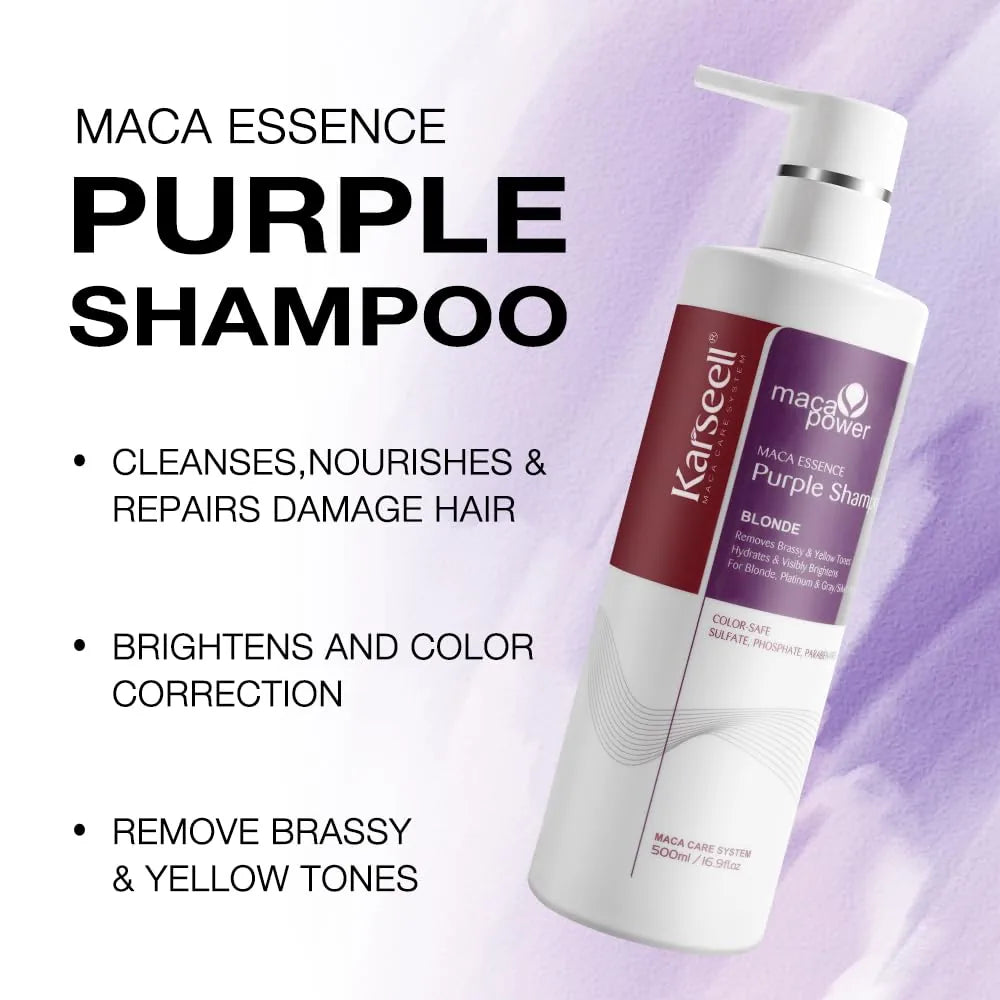 KARSEELL MACA POWER HAIR PURPLE SHAMPOO 500ML