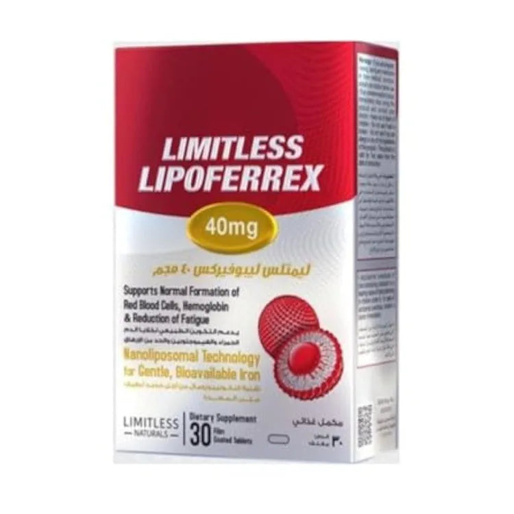 Limitless Lipoferrex 40 mg 30 Tablets