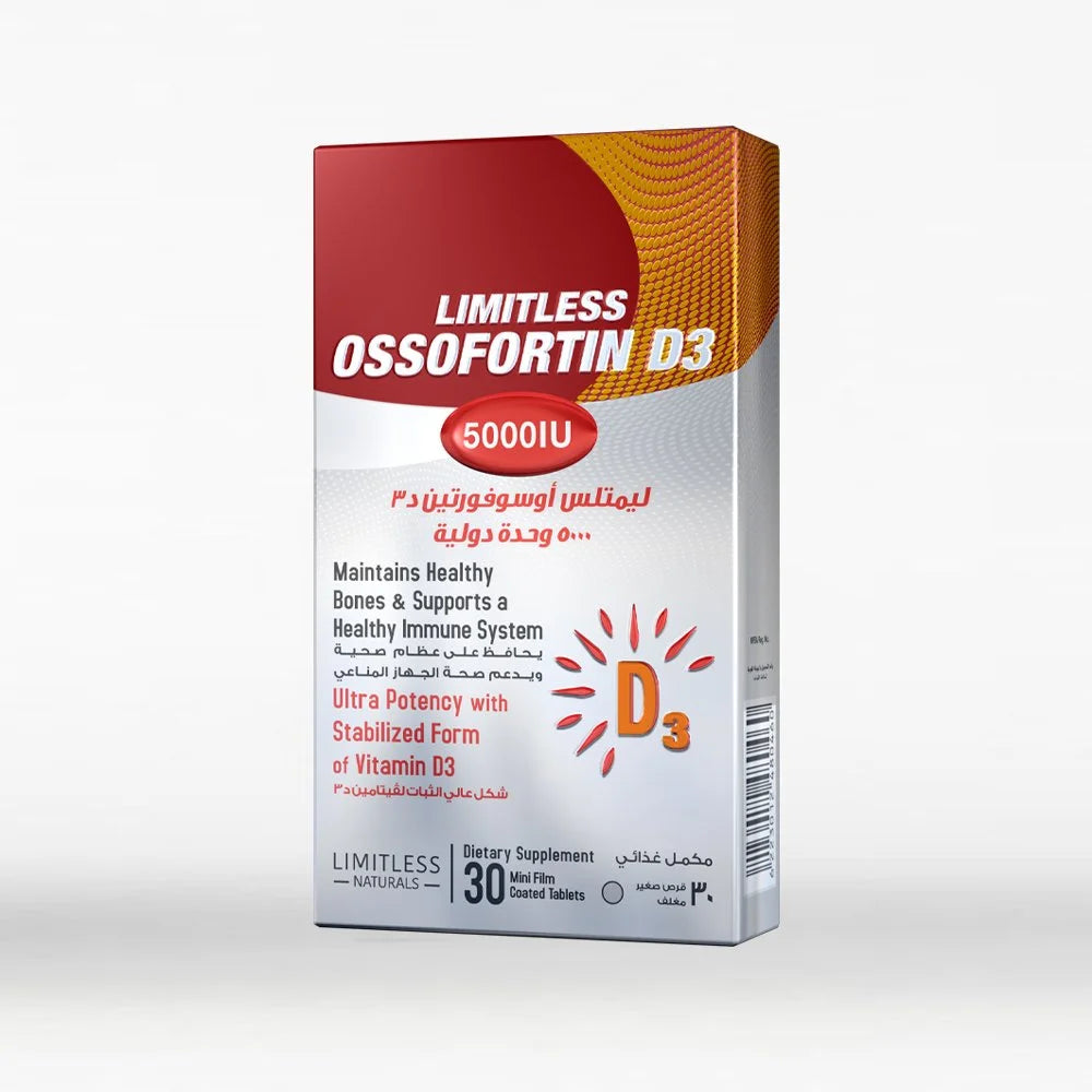 Limitless Ossofortin D3 5000IU 30Tab