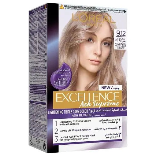 Loreal Excellence 9.12 (Cool Pearl V.L Blond)
