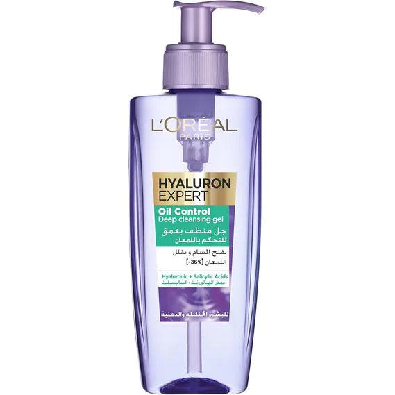 Loreal Hyaluron Expert Cleansing Gel (Oily) 200ml