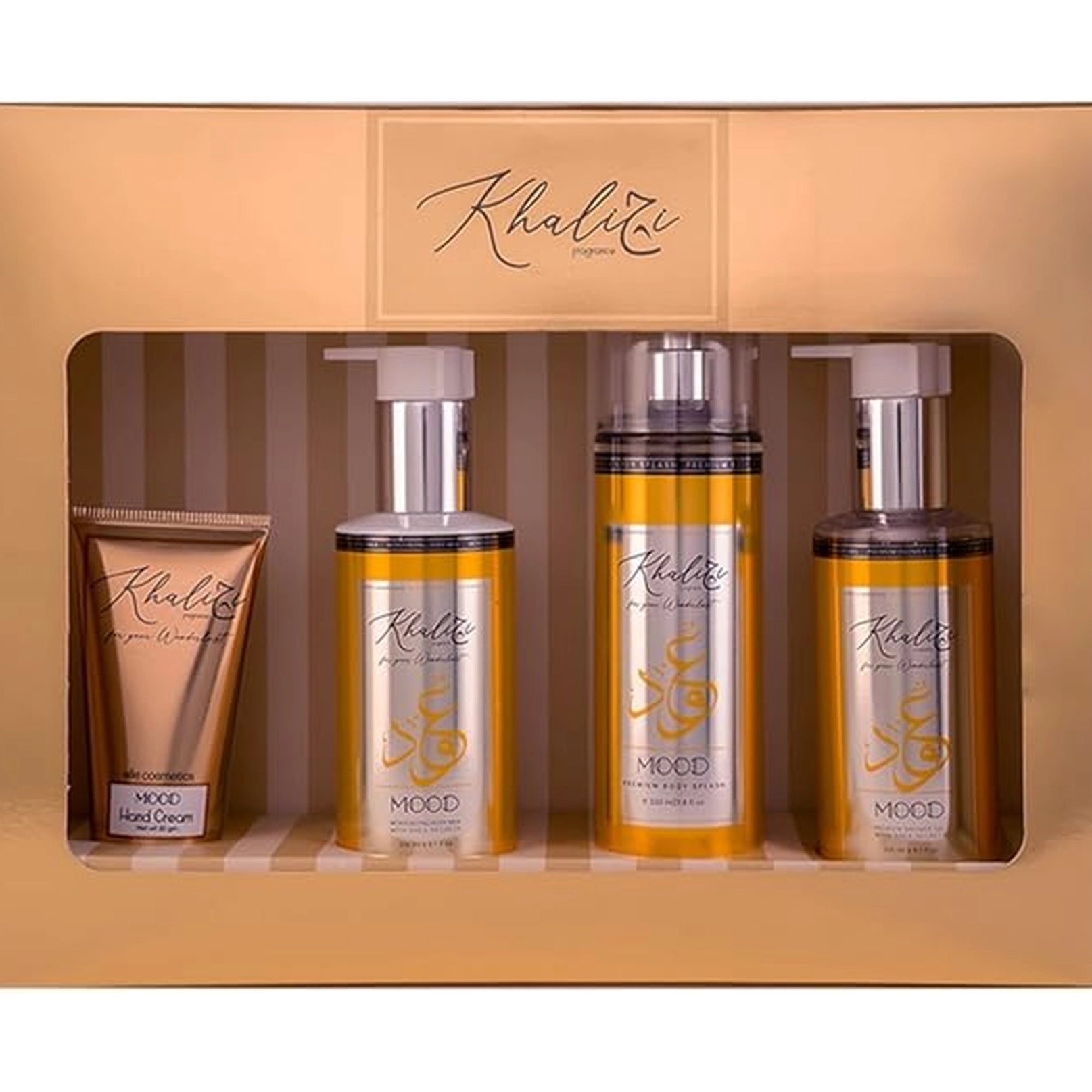 Khalitei skincare product set in a decorative box