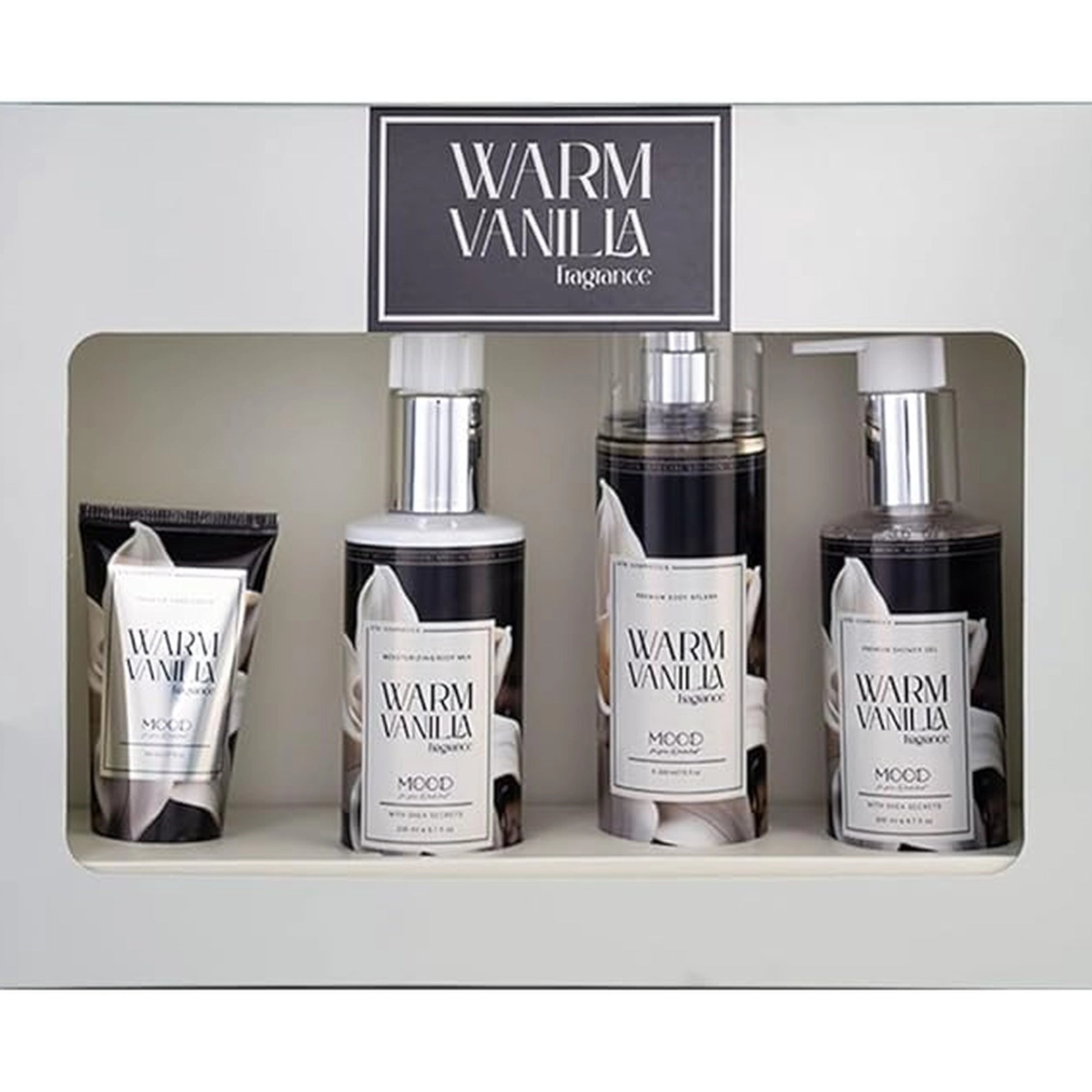 MOOD SET WARM VANILLA (SPLASH+HAND+SHOWER+MILK)