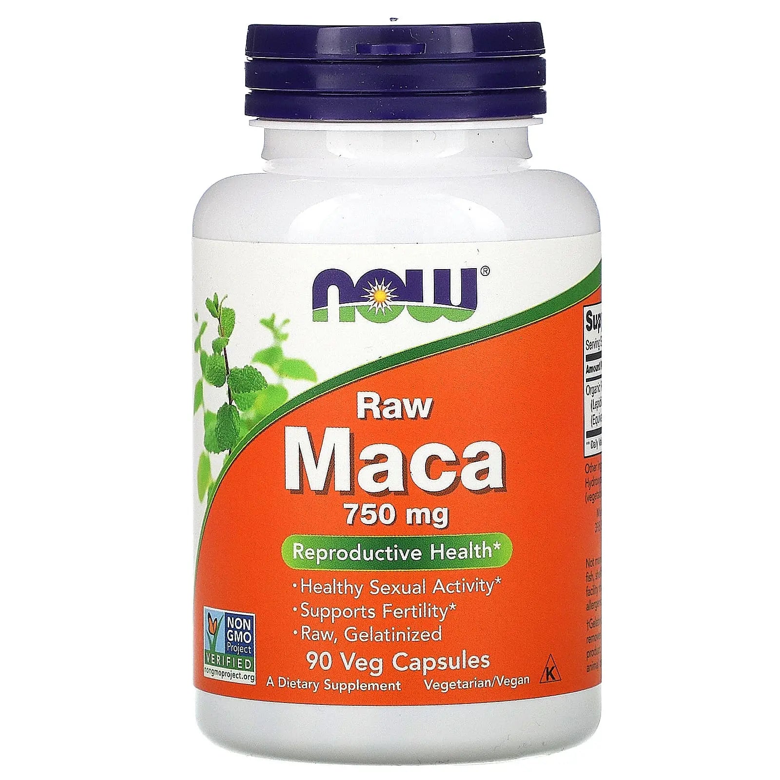 NOW Maca 750 mg – 90 Capsules