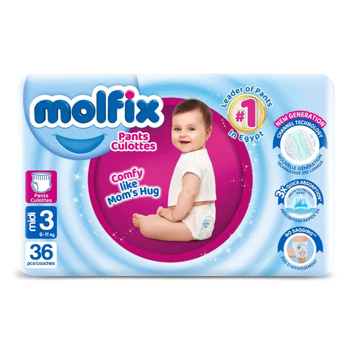 Molfix Baby Culotte NO.3 Midi (36PCS)